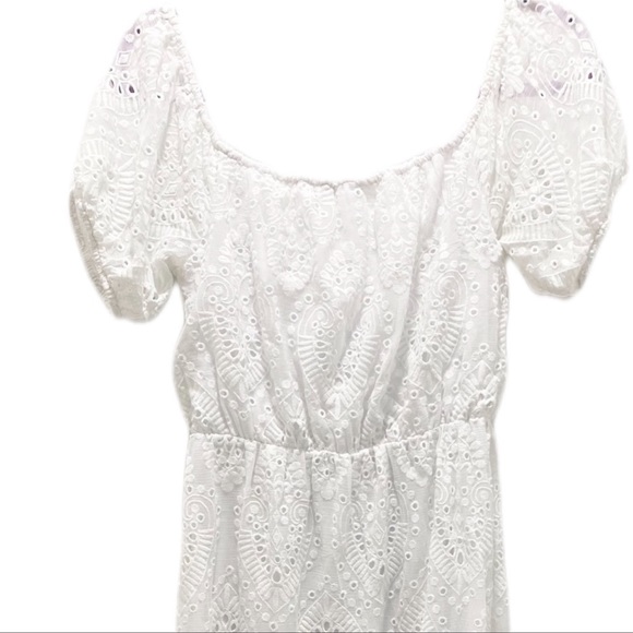 NWT Express off shoulder eyelet dress - Picture 2 of 7